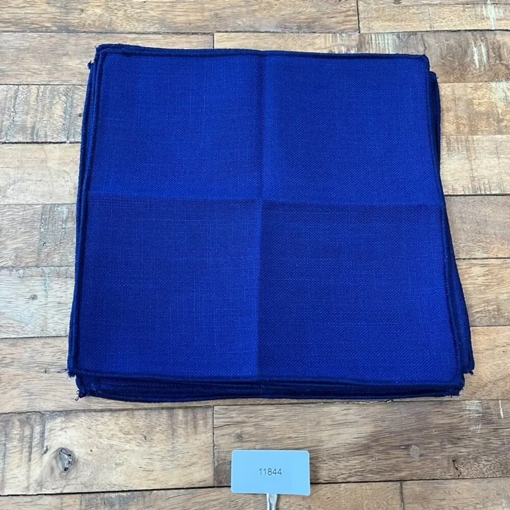 Dark Blue Linen Dinner Napkins 9.5